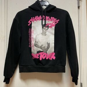 Shawn Mendes The Tour Black Pink Graphic Hoodie H&M Divided Youth Small